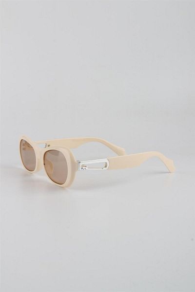 Silvio Monetti Women's Sunglasses - Cream UV400 Filter, Model615355