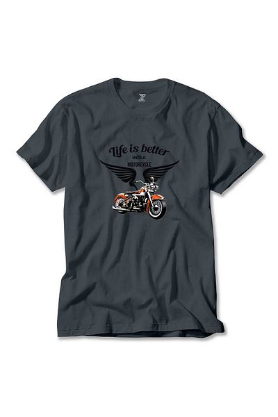 Z zepplin Vintage Harley Chopper Smoked T-Shirt