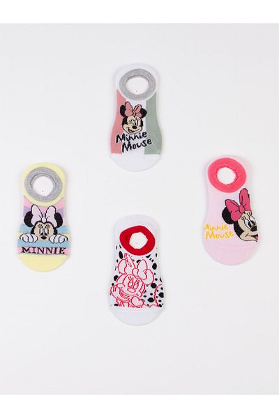 Minnie Mouse Παιδικά 4 ζευγάρια αθλητικά κάλτσες με άδεια χρήσης 19826