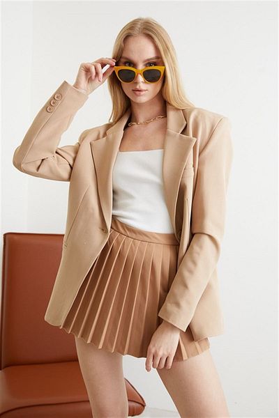 Antaress Palazzo Jacket-beige
