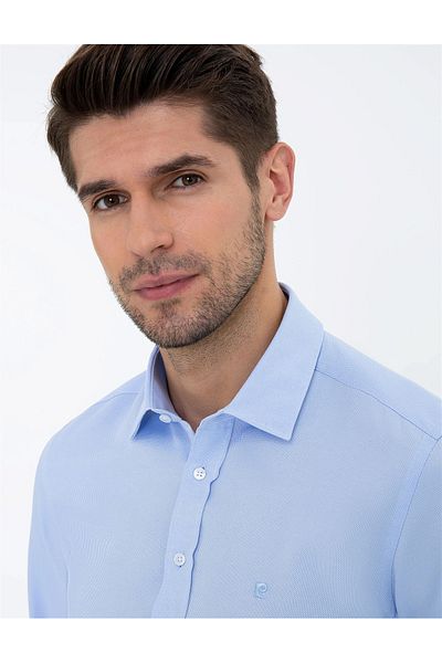 Pierre Cardin Μπλε σκούρο Slim Fit πουκάμισο Oxford