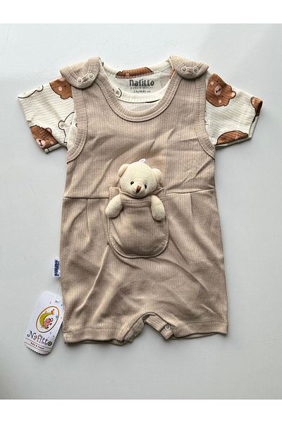 Bumbo All My Modam Short Sleeve Summer Jumpsuit with Teddy Bear