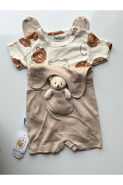 Bumbo All My Modam Short Sleeve Summer Jumpsuit with Teddy Bear