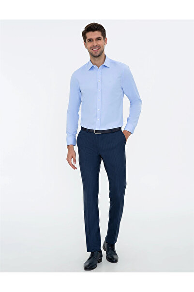 Pierre Cardin Koyu Mavi Slim Fit Oxford Gömlek