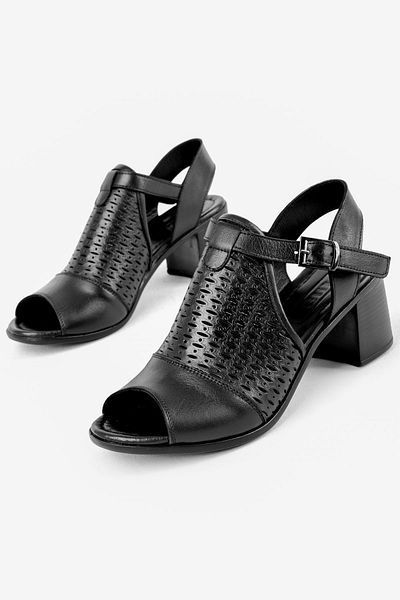Lal Shoes & Bags Pantofi cu toc pentru femei Zamzam din piele naturală, negru