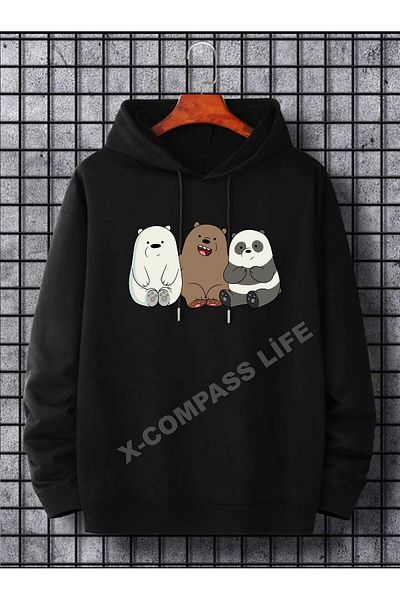 x-compass life Унисекс суичър с качулка Owersize 3 Kafadar