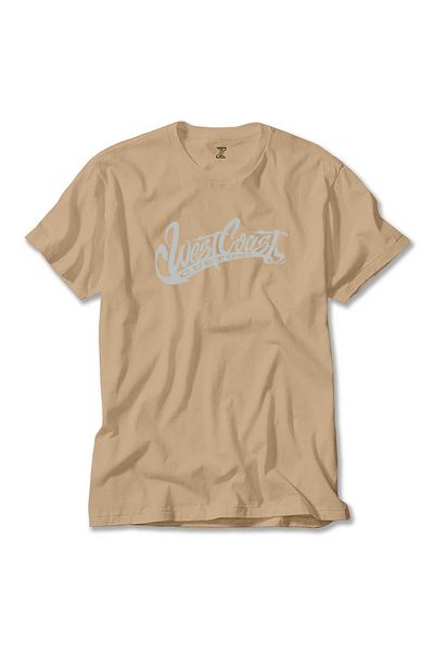 Z zepplin West Coast Customs Text Cream T-Shirt