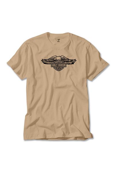 Z zepplin Μπλουζάκι Harley Chopper Wings Eagle Cream