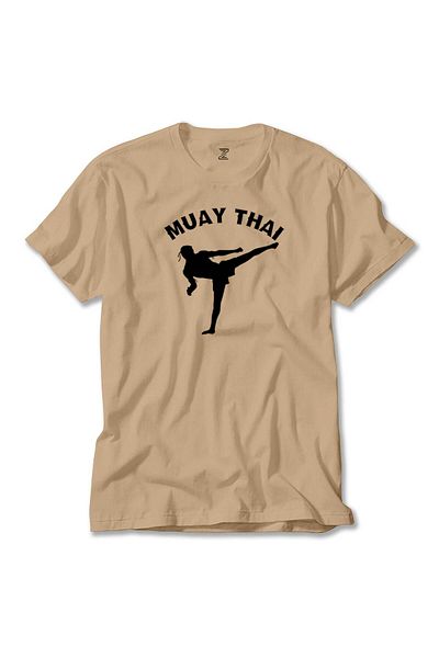 Z zepplin Κρεμ μπλουζάκι Karate Muay Thai Silhouette