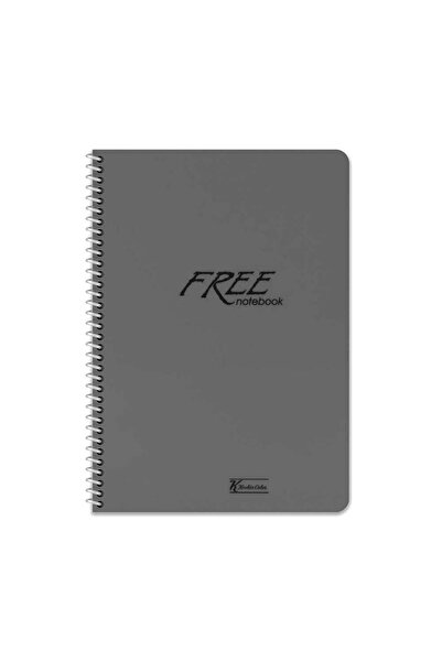 KESKİN COLOR Keskin Color Free Spiralli Koyu Gri Plastik Kapak 120 Yaprak A4 ...