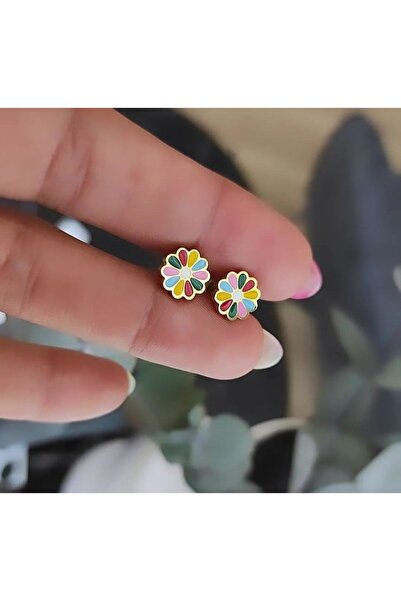 Atölye Eliz 316L Stainless Steel Rainbow Çocuk Küpe