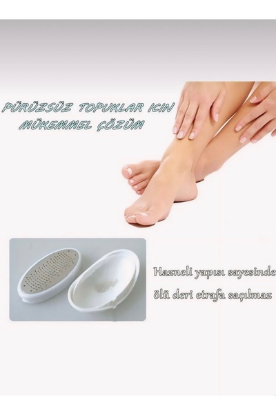 Genel Markalar Ayak Tabanı Bakım Törpüsü Topuk Nasır Temizleme Rendesi /Ped Egg Kutulu Topuk Rendesi