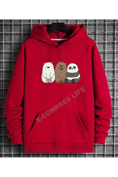 x-compass life Unisex Hooded Owersize Sweatshirt 3 Kafadar