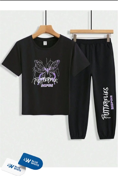 FRİENDS KİDS Σετ μπλουζάκι και φούτερ για αγόρια/κορίτσια σε μαύρο χρώμα ''Co...