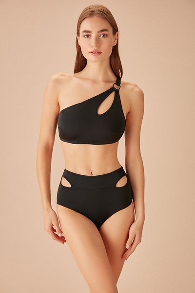 SUWEN Μπικίνι Bralette με One Shoulder Αξεσουάρ