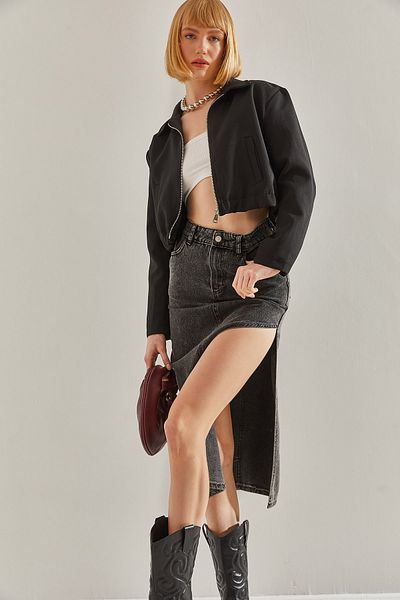 Bianco Lucci Női hasított részletes farmerszoknya60251079