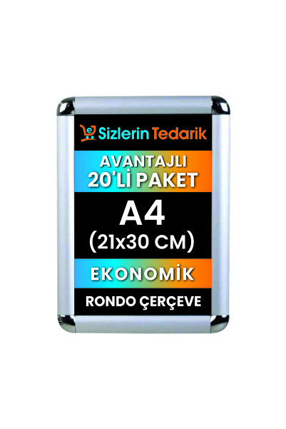 Turkuazpano A4 Ekonomik Rondo Çerçeve 20 Adet