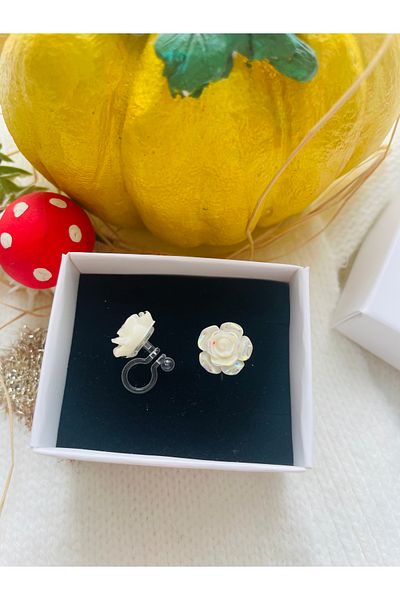 1PARÇAMAVİ Children's Earrings - Transparent, Invisible, Clip and No Hole Ear
