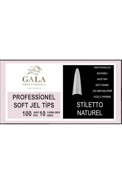 gala smart Stiletto Model 100LÜ Naturel Tips