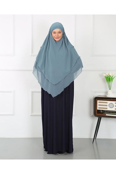 Mercan Hijab THREE-LAYER CHIFFON SUFLE KHIMAR