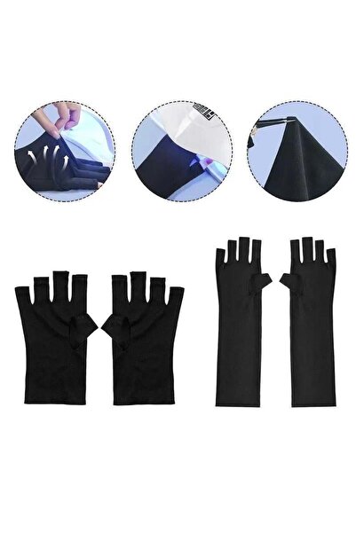 ELLEA NAIL Siyah Kısa Koruyucu Uv Eldiveni 1 Çift