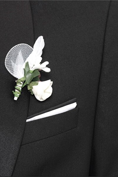 SÜVARİ Slim Fit Yelekli Düz Damatlık Takım