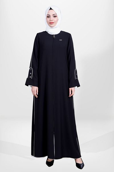 Beyza 3886 Μοντέλο Hijab Black Ferace