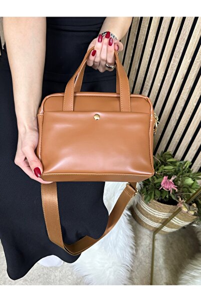 Allyup حقيبة نسائية كاجوال بلون أسمر - بأربعة أقسام، وحزام متقاطع قابل للتعدي...