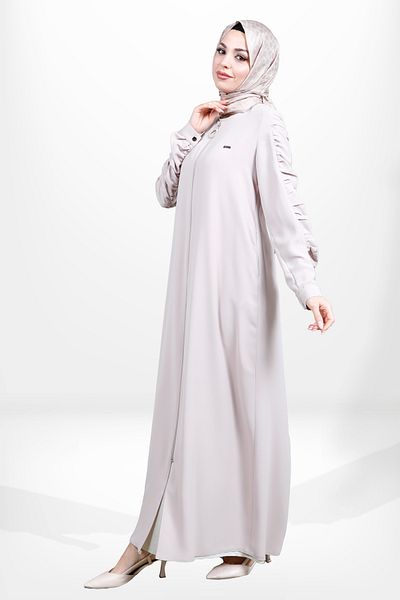 Beyza 3909 Μοντέλο Μπεζ Hijab Ferace