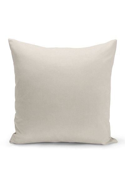 Filamente Beige Double Sided Digital Printed Throw Pillow Cover