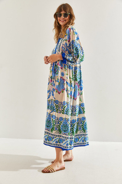 Bianco Lucci 60251102 Modell női viszkóz ruha - több mintás