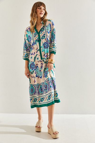 Bianco Lucci Women's Multi Patterned Viscose Dress60251102