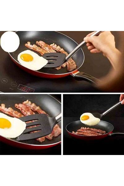 Ege Pastacılık Spatula with silicone tip black
