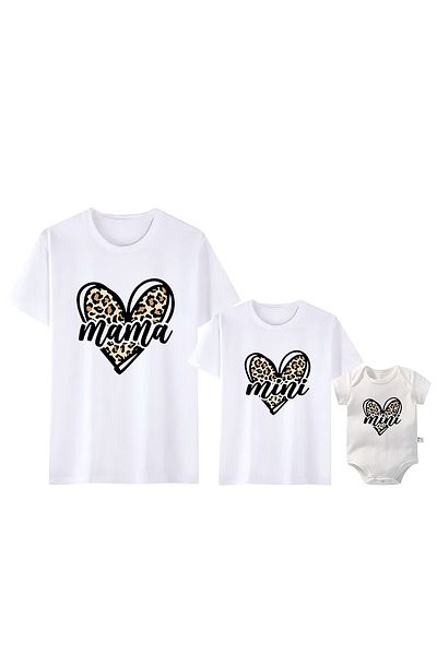 CACTUS COLLECTION TRIOC COMBINAT MAMA FATA INIMĂ LEOPARD (Prețul unic al PRODUSULUI ESTE! PENTRU COMBINAȚI ADAUGĂ 2 BUC. ÎN COȘ)