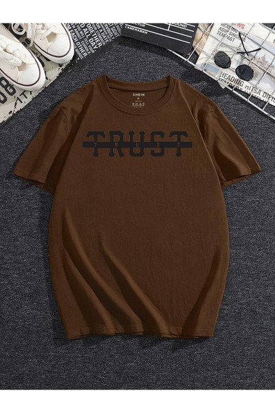 BEGRİFF Trust Written Unisex ριγέ μπλουζάκι