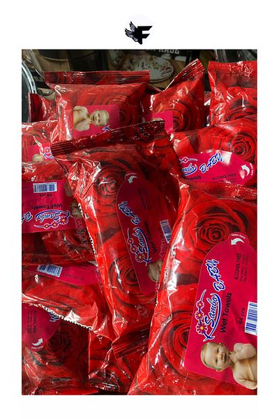 FİGANLAR Rose Scented Wet Baby Towels 10 packs of 64