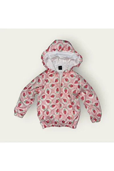 Menta store Unisex Kids Seasonal Patterned Hooded Raincoat