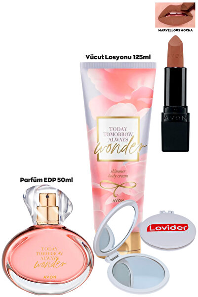 AVON TTA Wonder Kadın Set; Parfüm EDP 50ml + Vücut Losyonu 125ml + Marvellous...