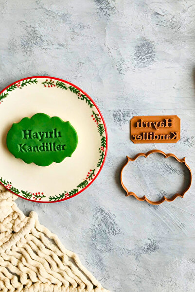 CESTOPİENO Hayırlı Kandiller Yazılı Hamur Şekillendirici / Kurabiye/seramik/polimer Kil/oyun/şeker Hamurları