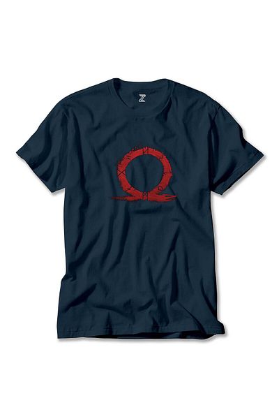 Z zepplin Μπλουζάκι God Of War Ragnarok Red Omega Navy Blue