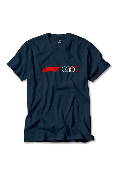 Z zepplin F1 Audi Love Navy Blue T-Shirt