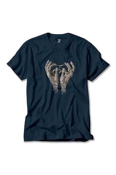 Z zepplin Μπλουζάκι Mummy Hands Navy Blue