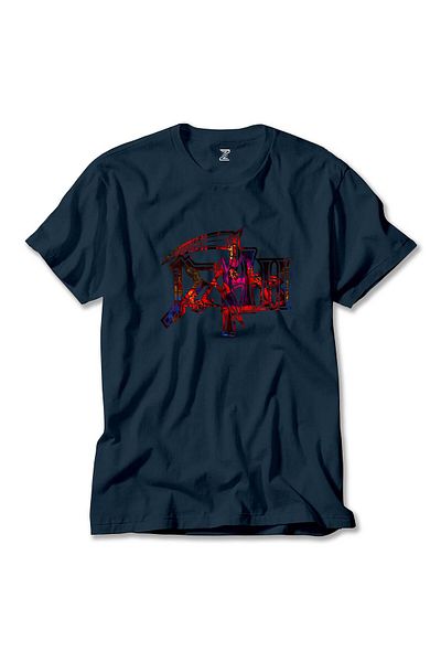 Z zepplin Μπλουζάκι Navy Blue Death Rainbow