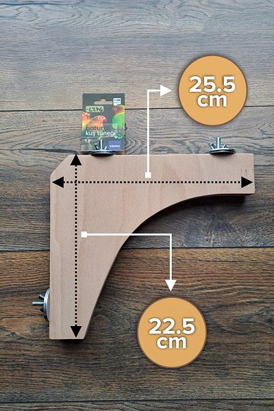 Vixpet Venty Corner Perch - Parrot Cage Perch Sultan| Budgie| Monk| Lori| Sevda| Heaven L274