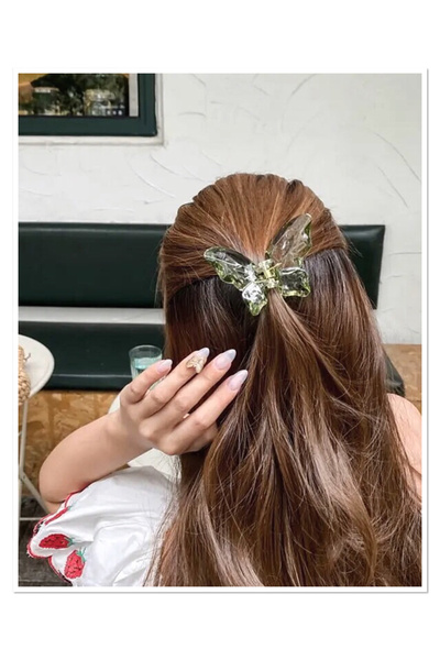 NEW HİLL Cataramă cu zăvor cu fluture de culoare transparentă