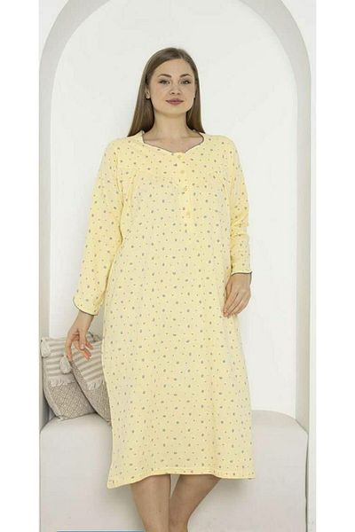 ATINÇ Mother's Nightdress - Long Sleeve Design