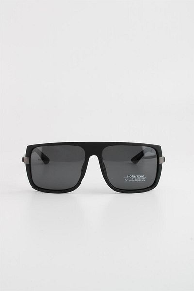 La Viva Men's Polarized Black Matte Sunglasses -615045
