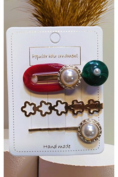 MONİCATİME Sa kamenčićima Stilski set od 3 dela sa kopčama i klipsima (dugotr...