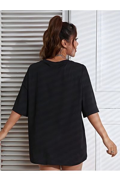 EFFRENATU months printed T-shirt plus size