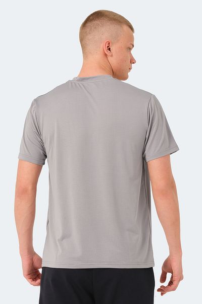 Slazenger Γκρι ανδρικό μπλουζάκι OSWIN KTN